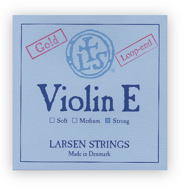 Larsen Violin E loop, gold String