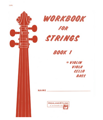 Alfred Publishing Workbook for Strings, Book 1