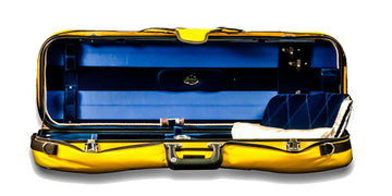 Bobelock 1060 Oblong Suspension Violin Case - Yellow Interior