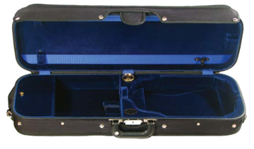 Bobelock Wooden Oblong Violin Case (Velvet) w/Suspension (B1002VS)
