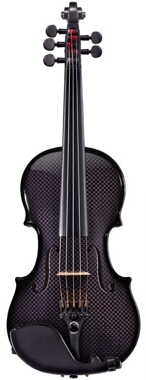 Glasser AE 5-String Acoustic/Electric Violin Purple Front