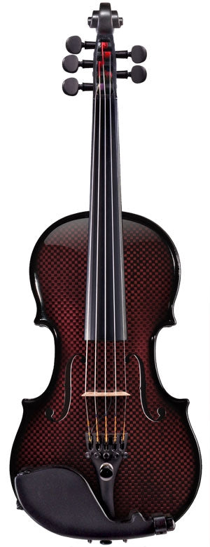 Glasser AE 5-String Acoustic/Electric Violin Red Front