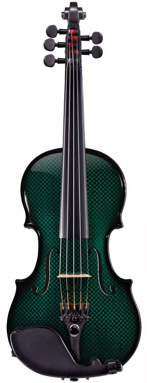 Glasser AE 5-String Acoustic/Electric Violin Green Front