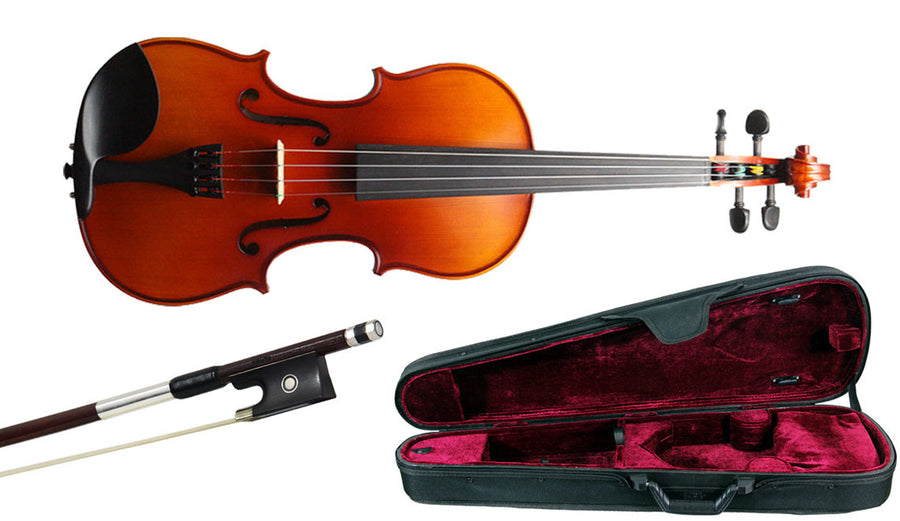 Krutz 200 Violin Outfit with Oblong Case and Pernambuco Bow