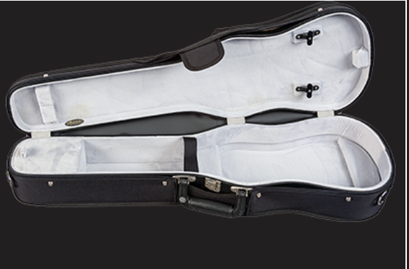 Bobelock Wooden Shaped Violin Case, Velour interior w/ Suspension (B1007LS)