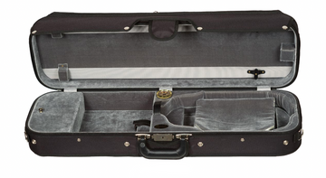 Bobelock 1002 Wooden Oblong Violin Suspension Case, Mercury Velvet Interior (B1002MVS)