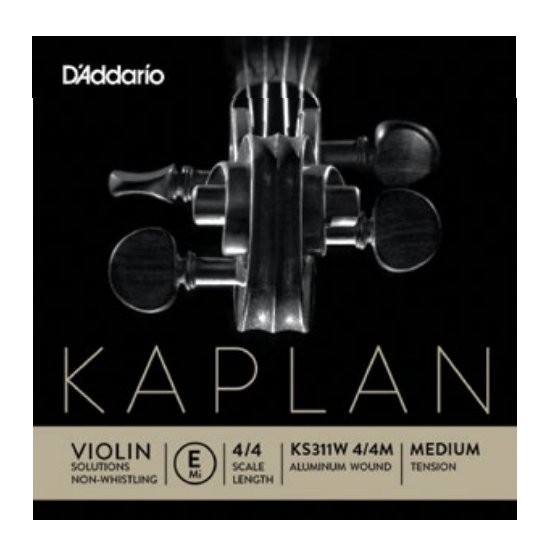 Kaplan E Aluminum wound, non-whistling Violin String