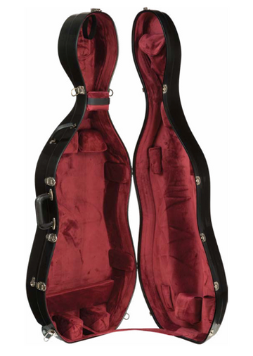 Howard Core Fiberglass Suspension Cello Case With Wheels