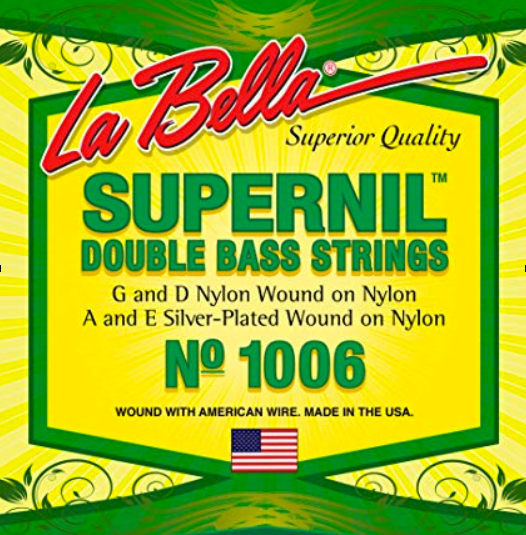 La Bella Supernil Bass Nylon Wound on Nylon G String