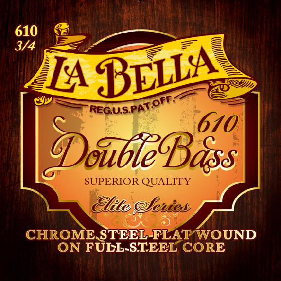 La Bella Elite Series Bass Full Steel Core A Strings