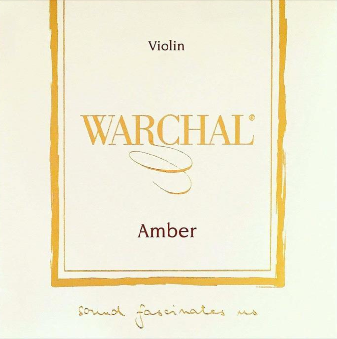 Warchal Amber violin string set with ball end E