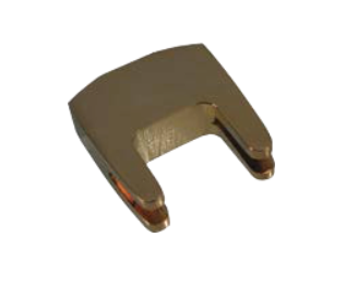Gold-plated, 2-prong heavy practice cello mute