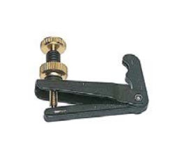 Wittner. Black w/ gold screw adjuster for gut or artificial gut strings. Wide slot.