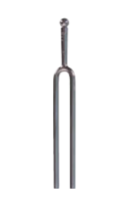 Wittner tuning fork, 4 3/4” long, with case