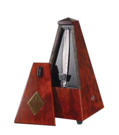 Malzel without bell metronome. Mahogany wood.