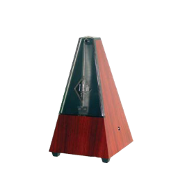 Plastic mahogany metronome without bell
