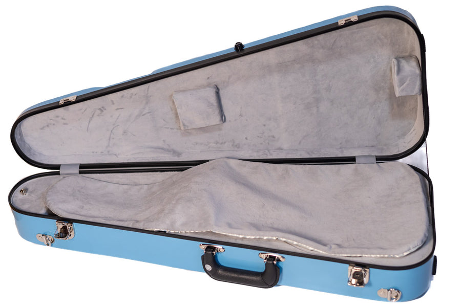 Bobelock 1029 Fiberglass Arrow Mandolin Case (B6-1029FBL)